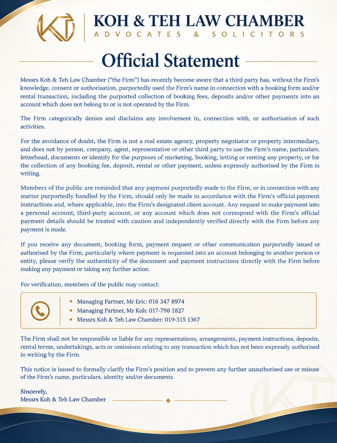 KTLC Notice